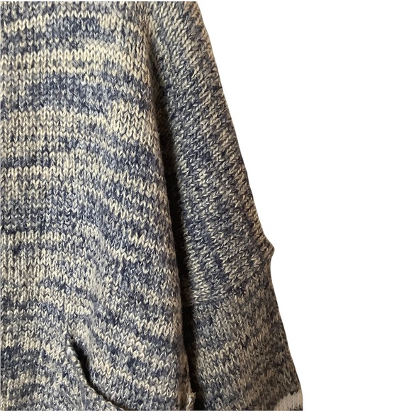 NWT Simplee Oversized Stripe Colorblock Hooded Knit Cardigan Sweater Women's M - Picture 5 of 6